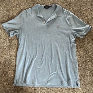Polo by Ralph Lauren Men's Light Blue Polo Shirt
